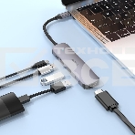 Разветвитель USB-C Hoco HB27 4порт. серый, фото4