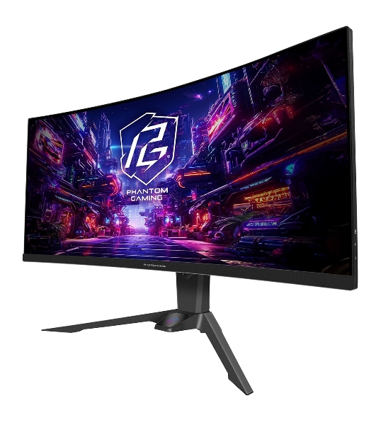 Монитор 34' ASRock Phantom Gaming PG34QRT2B VA 3440x1440, 180 Гц, 1 мс, 16:9, 500 кд/м², 2xHDMI, 2xDP, изогнутый 1500R, черный