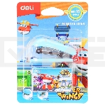 Степлер настольный Deli E0249 Super Wings 24/6 26/6 (12листов) ассорти 40скоб металл/пластик блистер, фото2