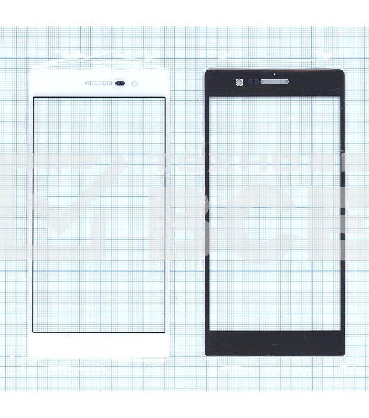 Стекло для Huawei Ascend P7 белое