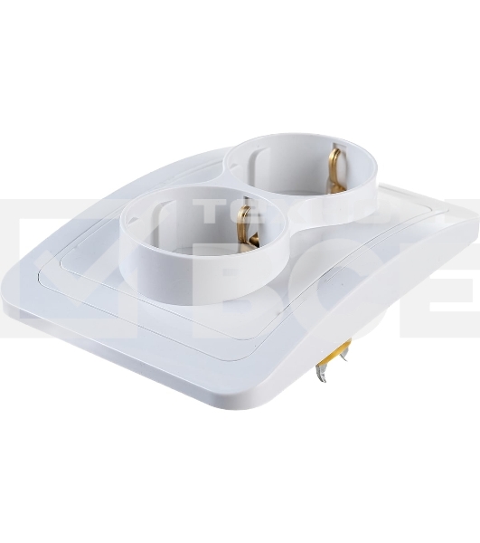 Розетка 2-м CLASSICO с заземл. 2128 бел. ASD / IN HOME 4680005959921