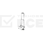 Тележка Рыжий кот BX-20ZP черная, металл. колеса, до 20 кг, фото2