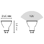 Лампа светодиодная Gauss LED MR16 GU5.3-dim 5W 2700K диммируемая, фото4