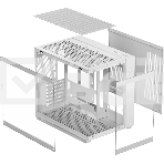 Компьютерный корпус Ocypus Iota C70 WH ARGb ATX/win/белый/6 ARGb fans/no PSU/Tempered Glass, фото10