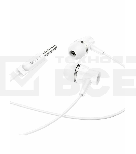 Проводные наушники BOROFONE (6974443384369) BM69 белый