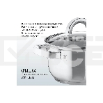 Кастрюля MALLONY Mediano нержавеющая сталь, со стеклянной крышкой, 2,6 л, d-18, фото5