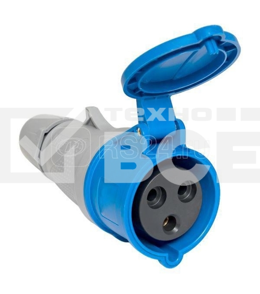 Розетка переносная 223 2P+PE 32А 220 В IP44 PROxima EKF ps-223-32-220-PRO