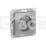 Механизм розетки 1-м СП AtlasDesign без заземл. 16А алюм. SchE ATN000341, фото 1