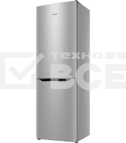 Холодильник Атлант 6621-189 серебристый двухкамерный 205/119 л морозилка снизу, капельная система