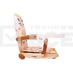 Стульчик для кормления BQ BCH012 Cats playing. Стульчик-бустер BQ BCH012. Гипоалергенные безопасные материалы/Съемный чехол из экокожи. Удобный, устойчив к загрязнению и легко моется/Съемная столешница/Безопасность малыша: устойчивая конструкция, нескольз, фото4