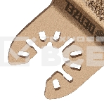 Насадка для МФИ Denzel шлифовальная дельтовидная, HM, по плитке и дереву, 33 мм, фото5