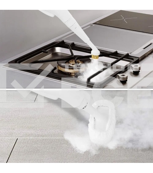 Пароочиститель ручной Kitfort КТ-9109-1 1000Вт белый/фиолетовый