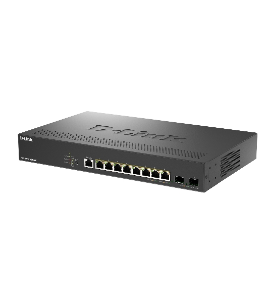 Коммутатор D-Link DGS-1210-10XP/ME/C1A, 8×1 Гбит/с + 2×10 Гбит/с SFP+, управляемый