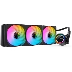 Система жидкостного охлаждения Jonsbo TG-420 ARGB Black, 420 мм, 3x140 мм, 800-1800 об/мин, 20.3-36.2 дБ, 4-pin PWM, 300 Вт, ARGB, черный, фото 1