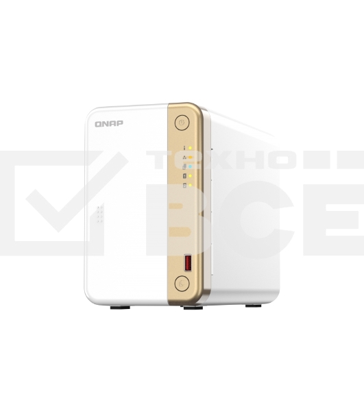 Сетевое хранилище channel QNAP TS-262-4G NAS 2 HDD trays, 2 x M.2 NVMe PCIe Gen 3 x1, 2-core Intel Celeron N4505  2.9 GHz, 4 GB RAM (4GB max), 1x2.5 Gigabit Ethernet , Slot PCIe Gen 3 x2, 2 USB 3.2 Gen 2 (10Gbps) Port, 2xUSB USB 2.0 port, 1xHDMI 2.0