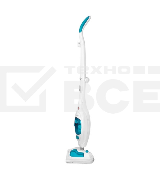 Паровая швабра Blackton Bt SM1115 White-turquoise, Мощность 1300 Вт, 2 в 1. Вертикальная и компактная, Давление 1 бар, Резервуар для воды 300 мл, Резервуар для моющего средства 180 мл Время неприрывной работы до 20 минут, Быстрая и эффективная очистка все