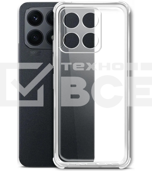 Чехол (клип-кейс) BoraSCO для Honor X6a 72472 прозрачный