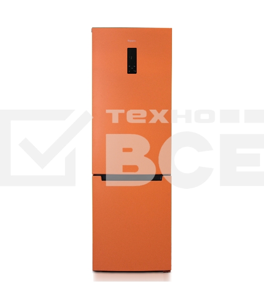 Холодильник Бирюса Б-T960NF оранжевый двухкамерный 240/100 л морозилка снизу, No Frost