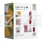 Блендер Galaxy Line GL 2137, красный, погружной, 700 Вт, 17 000 об/мин, 8 скоростей + режим «ТУРБО», фото3