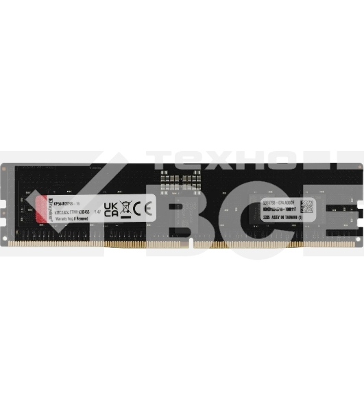 Оперативная память Kingston Fury Renegade Pro, DDR5, 16GB (1x16GB), 6400MHz, CL32, ECC, RDIMM