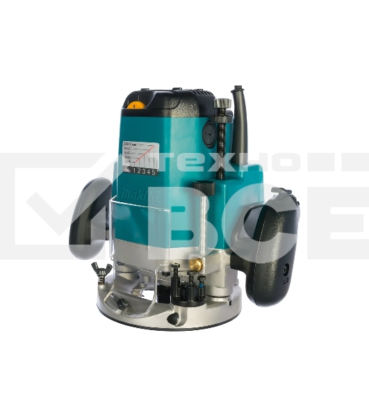 Фрезеры Makita 3612C Фрезер, {1850Вт,9000-23000об\м,ход-60мм,цанга-12мм,6кг,кор,пл пуск, эл тормоз, направл}