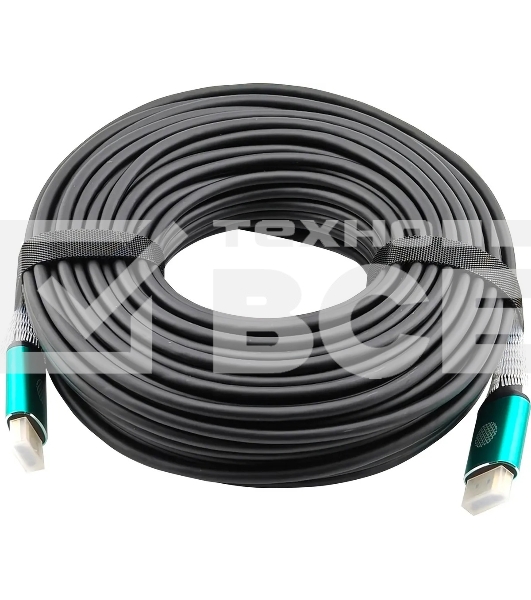 Кабель аудио-видео Cactus CS-HDMI-AOC-2.1-30 HDMI (m)/HDMI (m) 30м. позолоч.конт. черный