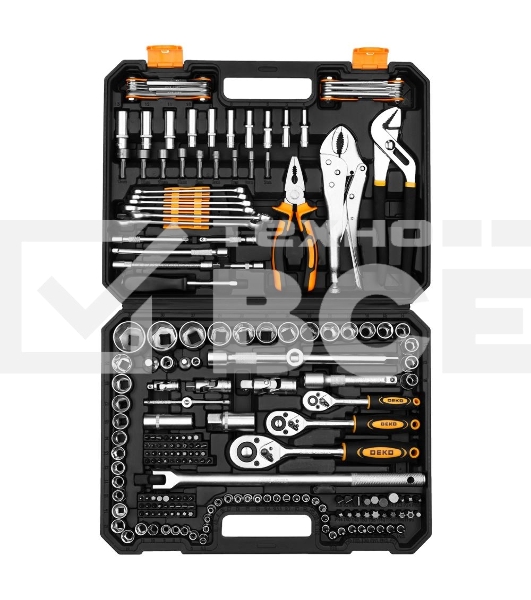 Набор инструментов для дома и авто в кейсе DEKO DKMT213