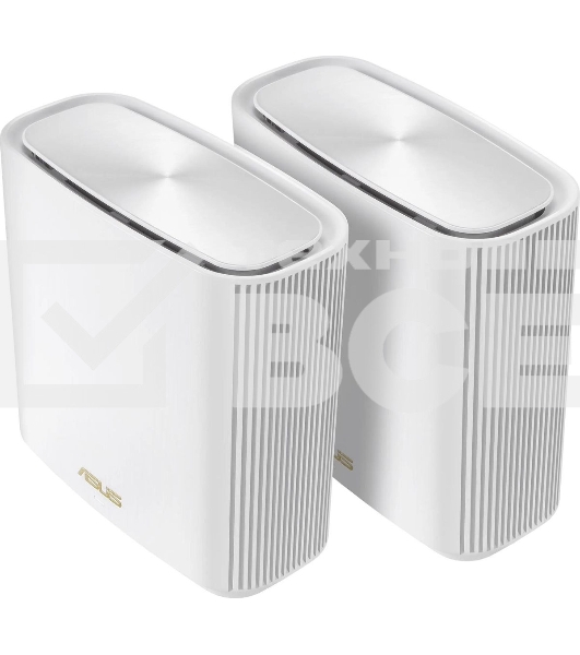 Бесшовный Mesh роутер Asus ZenWiFi XT9 (W-2-PK) AX7800 2.5GE/USB3.0 белый (упак.:2шт)