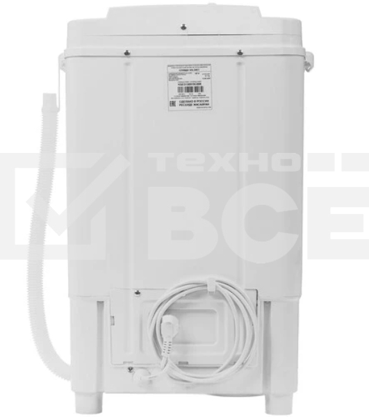 Стиральная машина Славда WS-30T/ЕТ белая, загрузка вертикальная 3кг, класс: C