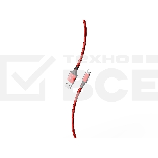 Кабель Smartbuy (iK-522-S14rb) S14 Lightning красн./черный, 3 А, 2 м