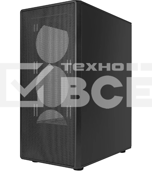 Компьютерный корпус Ginzzu CL121 ATX передняя панель Сетка