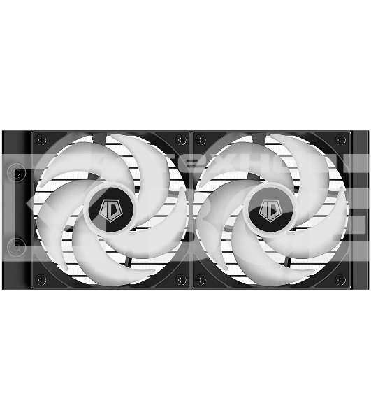 Система водяного охлаждения ID-Cooling FX240 LCD (Soc 1851/1700/1200/115X/AM5/AM4, 2x120мм fan, 2000rpm, 27.2 дБ, 300W, PWM 4-pin/5V 3Pin ARGb,Cop) (FX240 LCD)