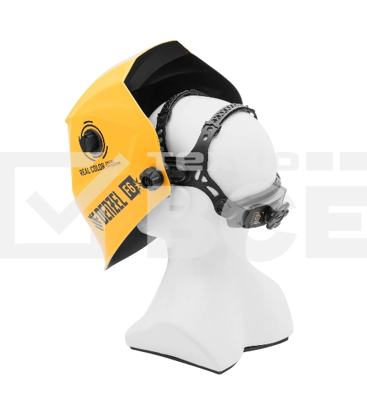 Щиток защитный лицевой (маска сварщика) Denzel F6, см. окно 93х43, Real Color, DIN 5-8/9-13