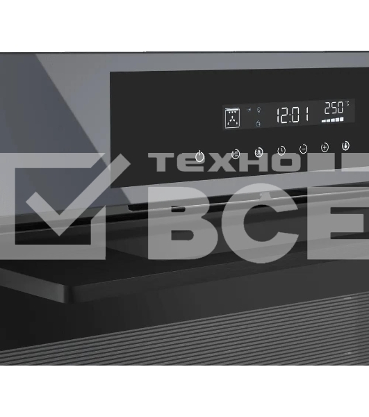 Шкаф духовой электрический Maunfeld AEOD60103G1, 60л, дверца с 3 стеклами, графит