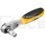 Ключ-трещотка для бит Denzel 1/4', 52 зуба, CrMo, адаптер для торцевых головок, фото4