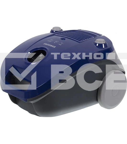 Пылесос Samsung VCC4140V3A синий, 320/1600 Вт, уборка сухая, пылесборник мешок 3 л