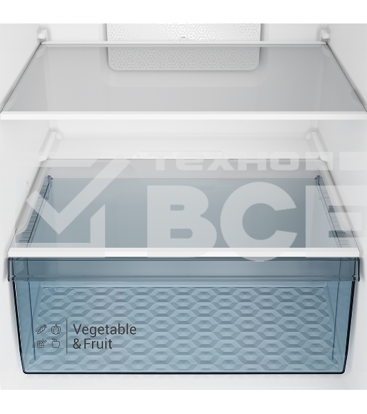 Холодильник Hitachi HRTN6443SXCS серебристый двухкамерный 315/94л морозилка сверху