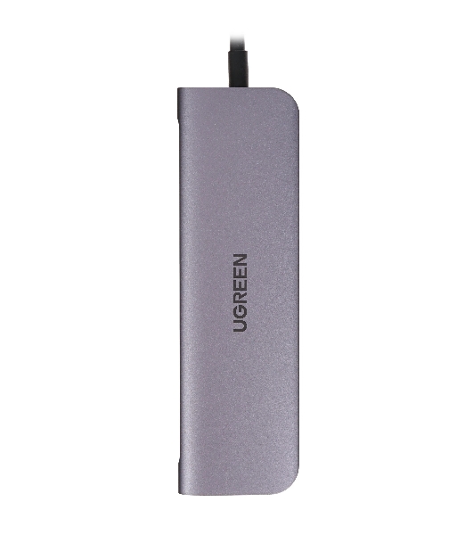 USB-концентратор UGREEN CM136-80132, USB Type-C, USB 3.0/HDMI/USB Type-C PD/AUX (3.5мм), USB
