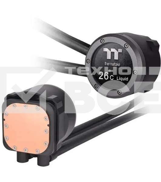 Система водяного охлаждения Thermaltake TH240 V2 Ultra ARGB Soc-AM5/AM4/1151/1200/1700 черный 4-pin 25.8dB Al+Cu LCD Ret (CL-W383-PL12SW-A)