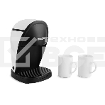 Кофеварка капельная Blackton Bt CM1113 белый/черный, исп. кофе - молотый, 0.3 л, 450 Вт., фото 1