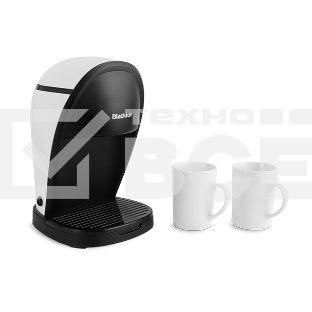 Кофеварка капельная Blackton Bt CM1113 белый/черный, исп. кофе - молотый, 0.3 л, 450 Вт.