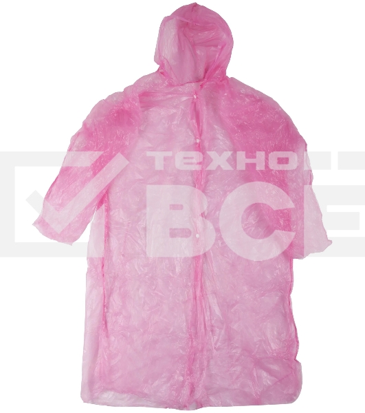 Плащ-дождевик CHINA прозрачный, XXXL