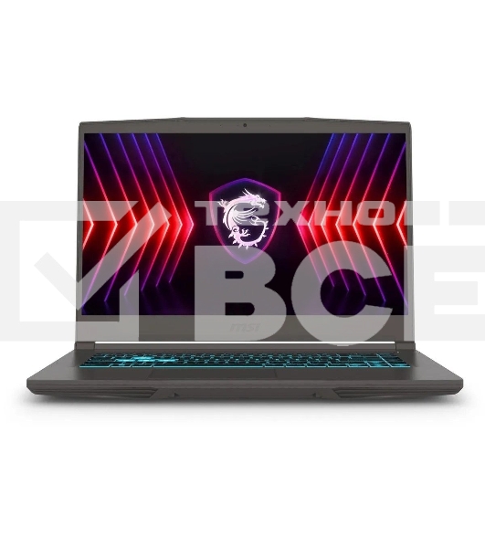 Ноутбук MSI Thin 15 B12UCX-3061XRU серый космос Intel Core i7-12650H/16Gb/SSD512Gb/RTX 2050 4Gb/15.6