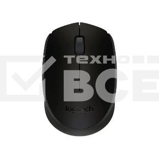 Мышь беспроводная Logitech M171 черный/серый, 1000 dpi, радиоканал, USB, кнопки - 3