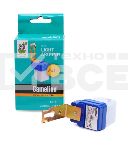 Электронный фотосенсор включения освещения Camelion LXP-01, 1400Вт 6464