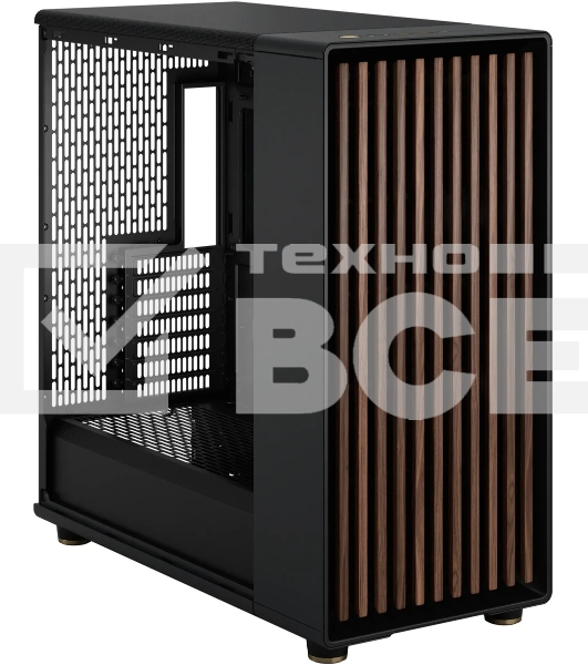 Компьютерный корпус без блока питания Case Fractal Design North XL, Full-Tower, 3x140мм, 2xUSB-A 3.0 + 1xUSB 3.2 Type-C E-ATX, ATX, mATX, mITX Wood panel Charcoal черный