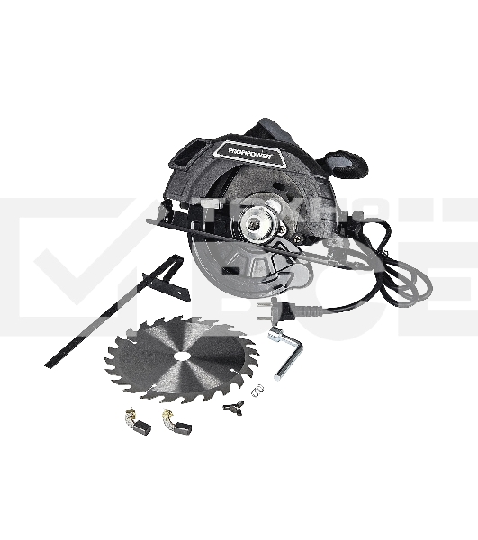 Пила циркулярная PROFIPOWER E0266 ДП-185B (1400Вт, 5500об/мин, диск 185х20мм, пропил 42/60мм, 45°)