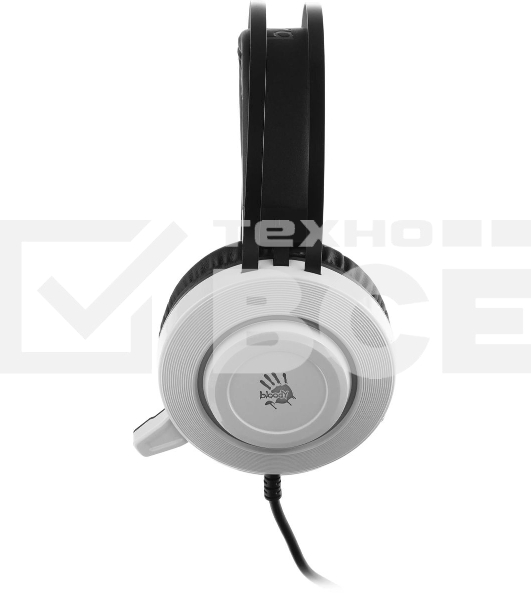 Гарнитура проводная с микрофоном A4Tech Bloody G521 белый 2.3м мониторные оголовье (G521 (WHITE))