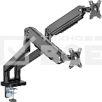 Кронштейн для мониторов Ultramounts UM731 черный 17'-35' макс.16кг крепление к столешнице поворот и наклон, фото 1