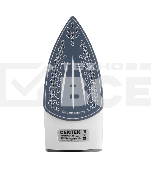 Утюг Centek CT-2344 фиолетовый/белый, 2200 Вт, 45 г/мин, 145 г/мин, 320 мл